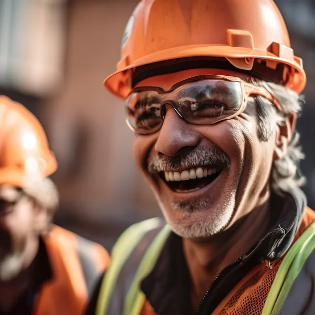 Symbolfoto: Techniker mit Schutzhelm bei der Arbeit